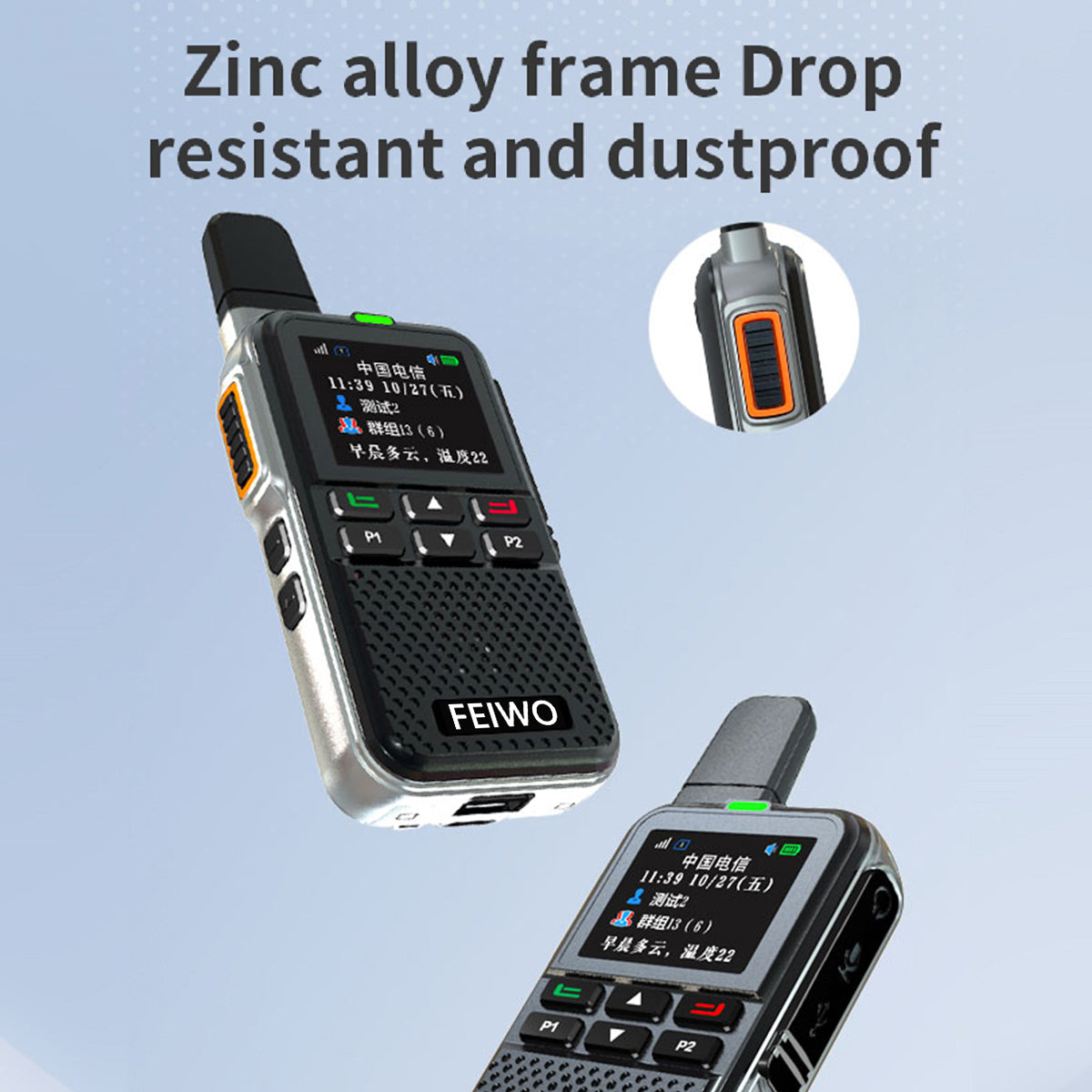 FeiWo DG6700 Global Walkie-Talkie:Long Range for Family, Construction, Logistics, Transportation, Hotels, Shopping Malls, Outdoors and Emergency Rescue Encrypted Two Way Radios