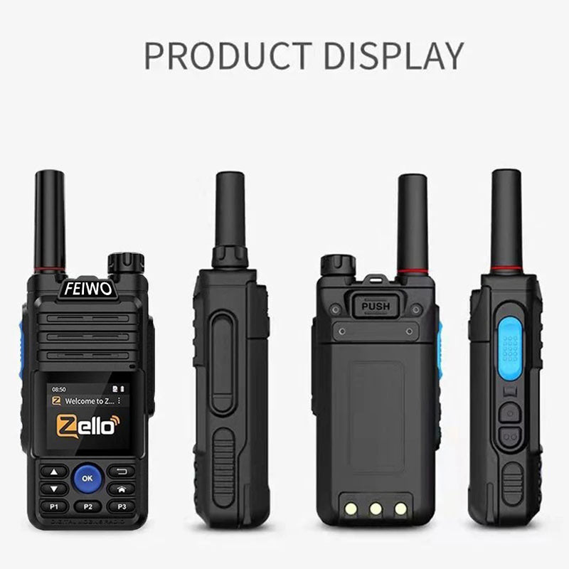 FeiWo B5 Global Walkie-Talkie:Long Range for Family, Construction, Logistics, Transportation, Hotels, Shopping Malls, Outdoors and Emergency Rescue Encrypted Two Way Radios
