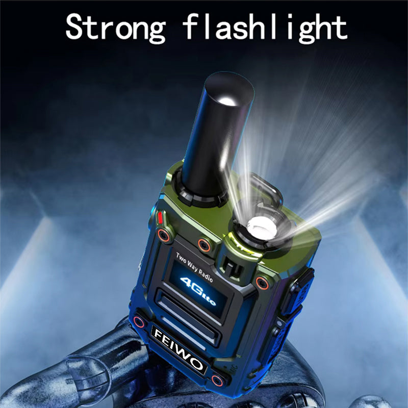 FeiWo K300 Global Walkie-Talkie:Long Range for Family, Construction, Logistics, Transportation, Hotels, Shopping Malls, Outdoors and Emergency Rescue Encrypted Two Way Radios